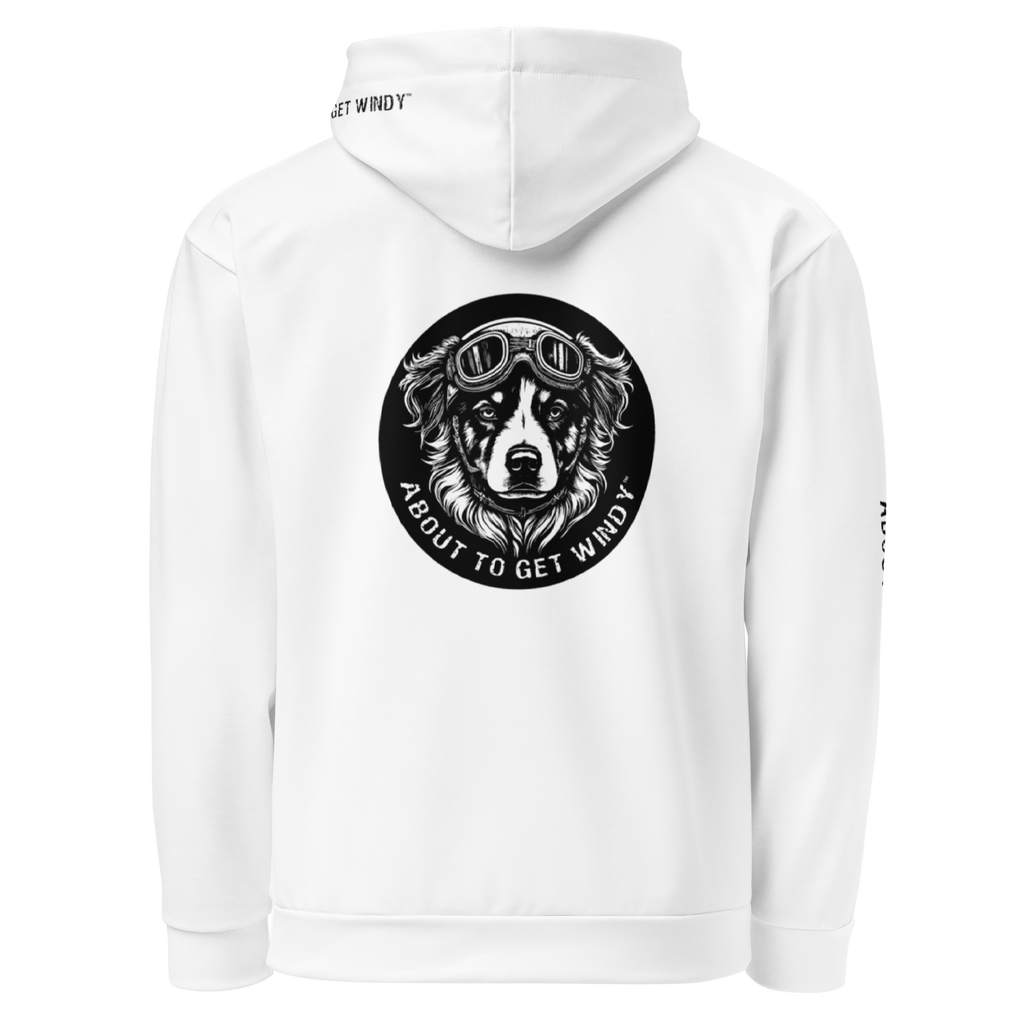 Rylie  Biker Dog – White Hoodie