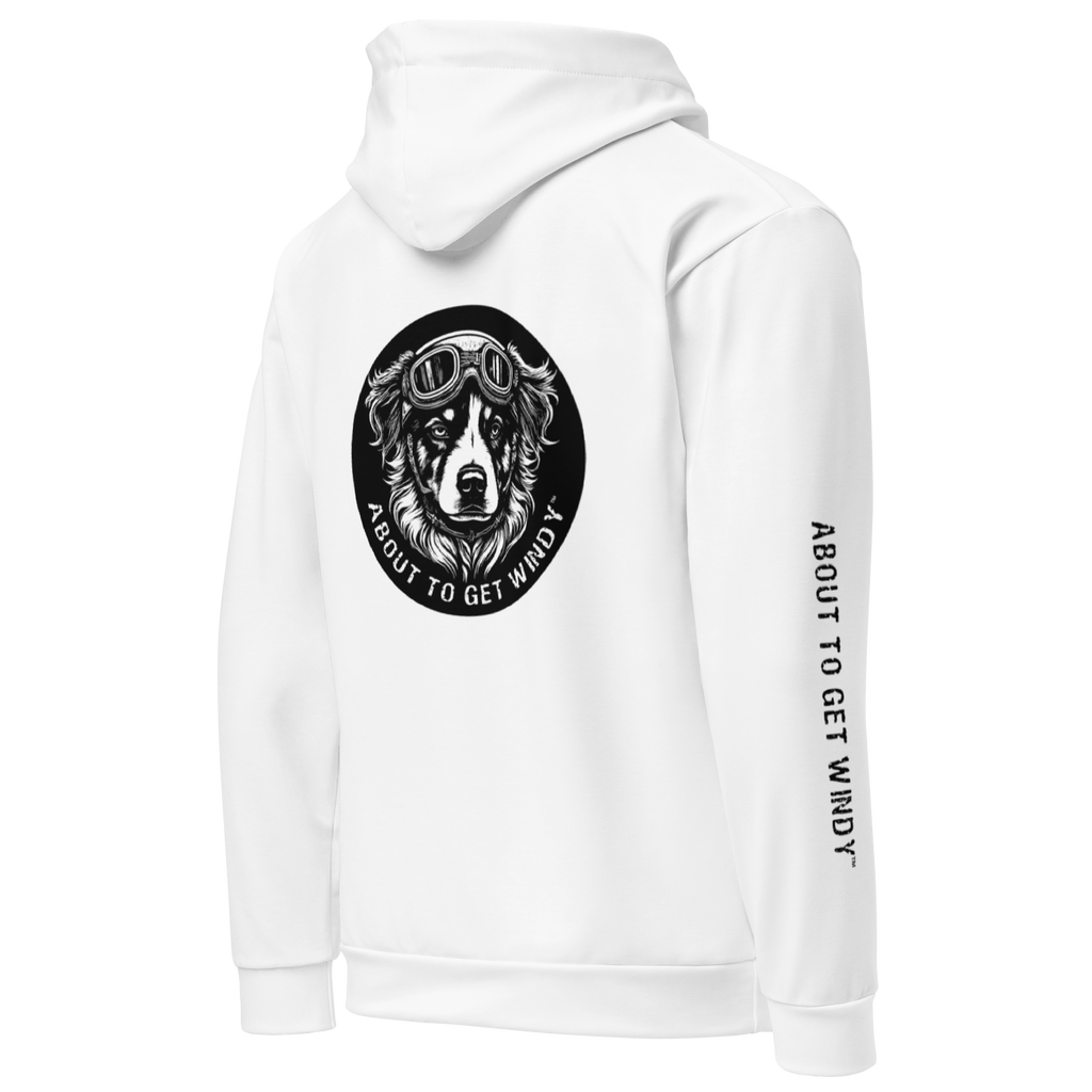 Rylie  Biker Dog – White Hoodie