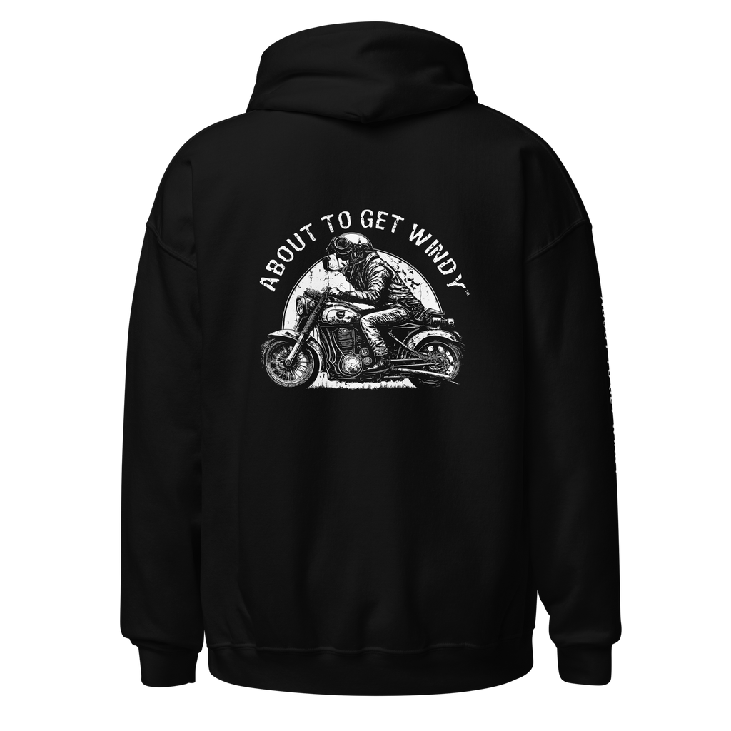 Sunny Biker Dog – Black Hoodie