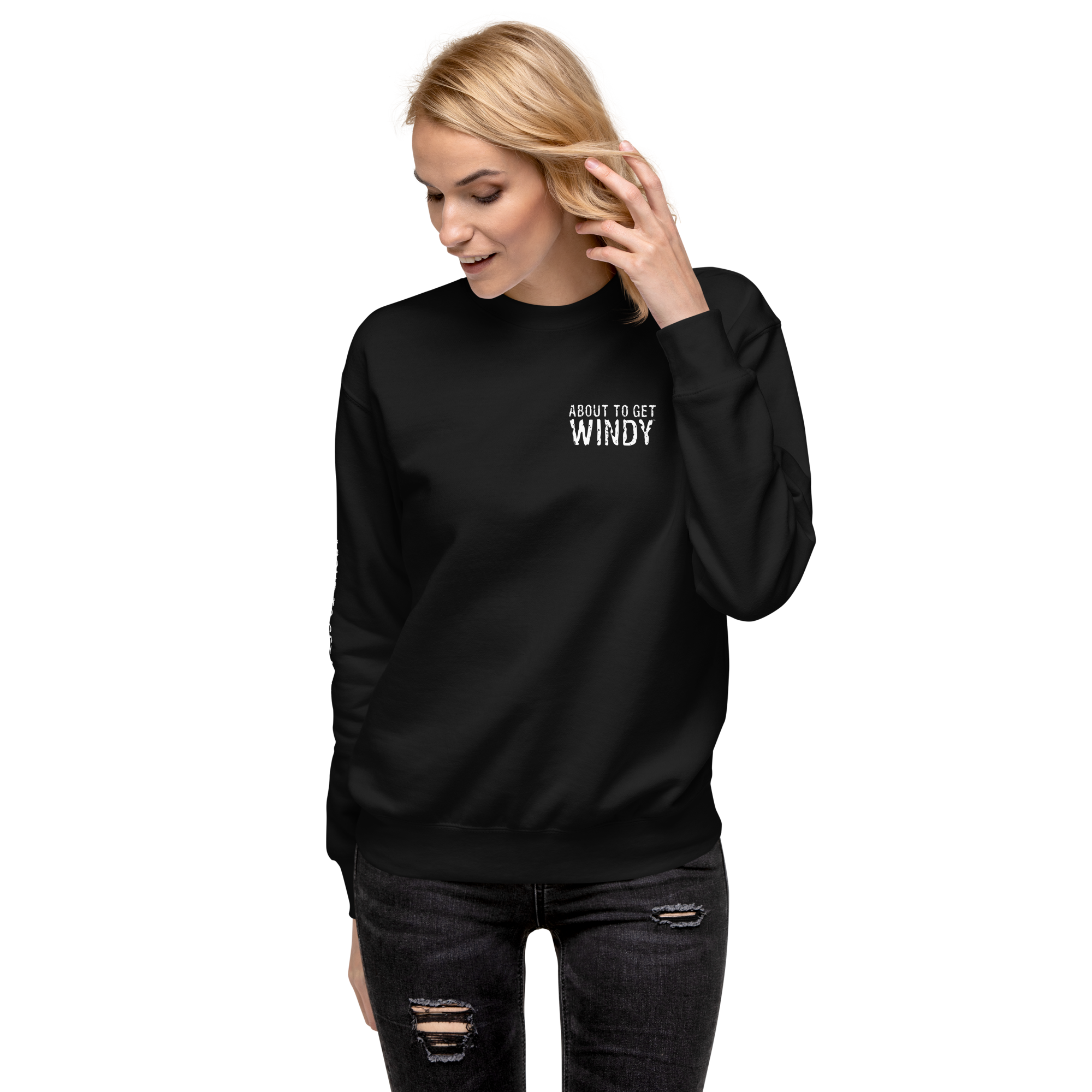 Sunny Biker Dog – Premium Sweatshirt