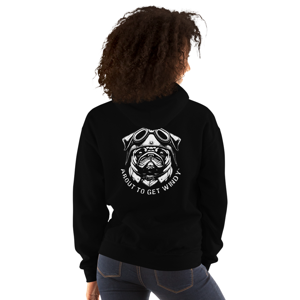 Teddy Biker Dog – Black Hoodie