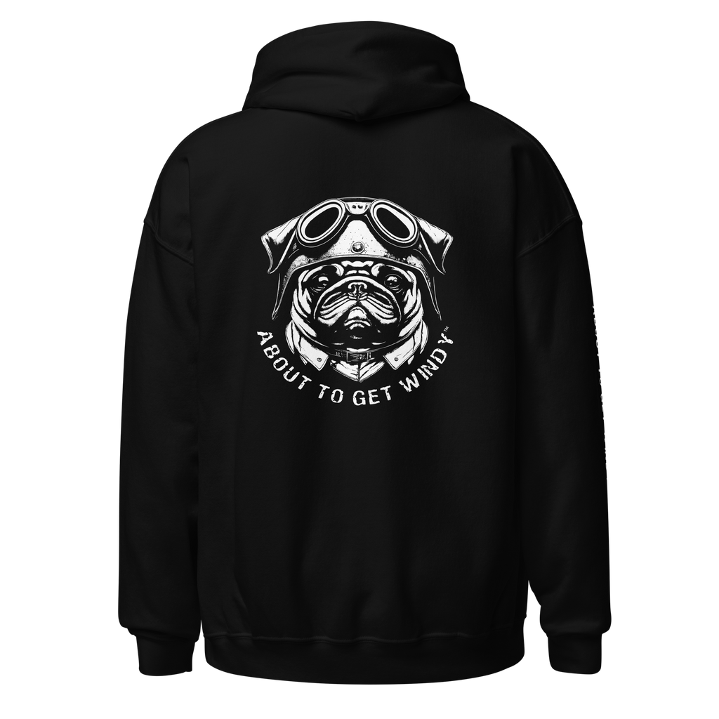 Teddy Biker Dog – Black Hoodie