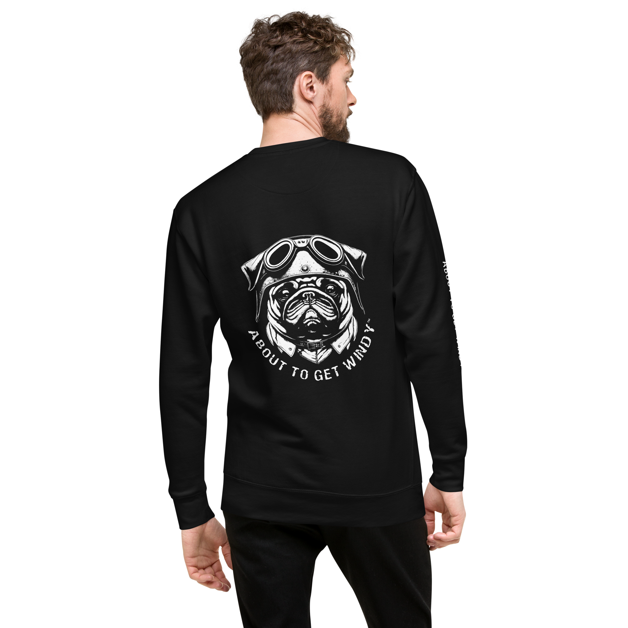 Teddy Biker Dog – Premium Sweatshirt